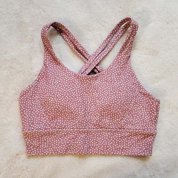 Buffbunny Rosa Pink and White Sports Bra Size Medium - Picture 3 of 8